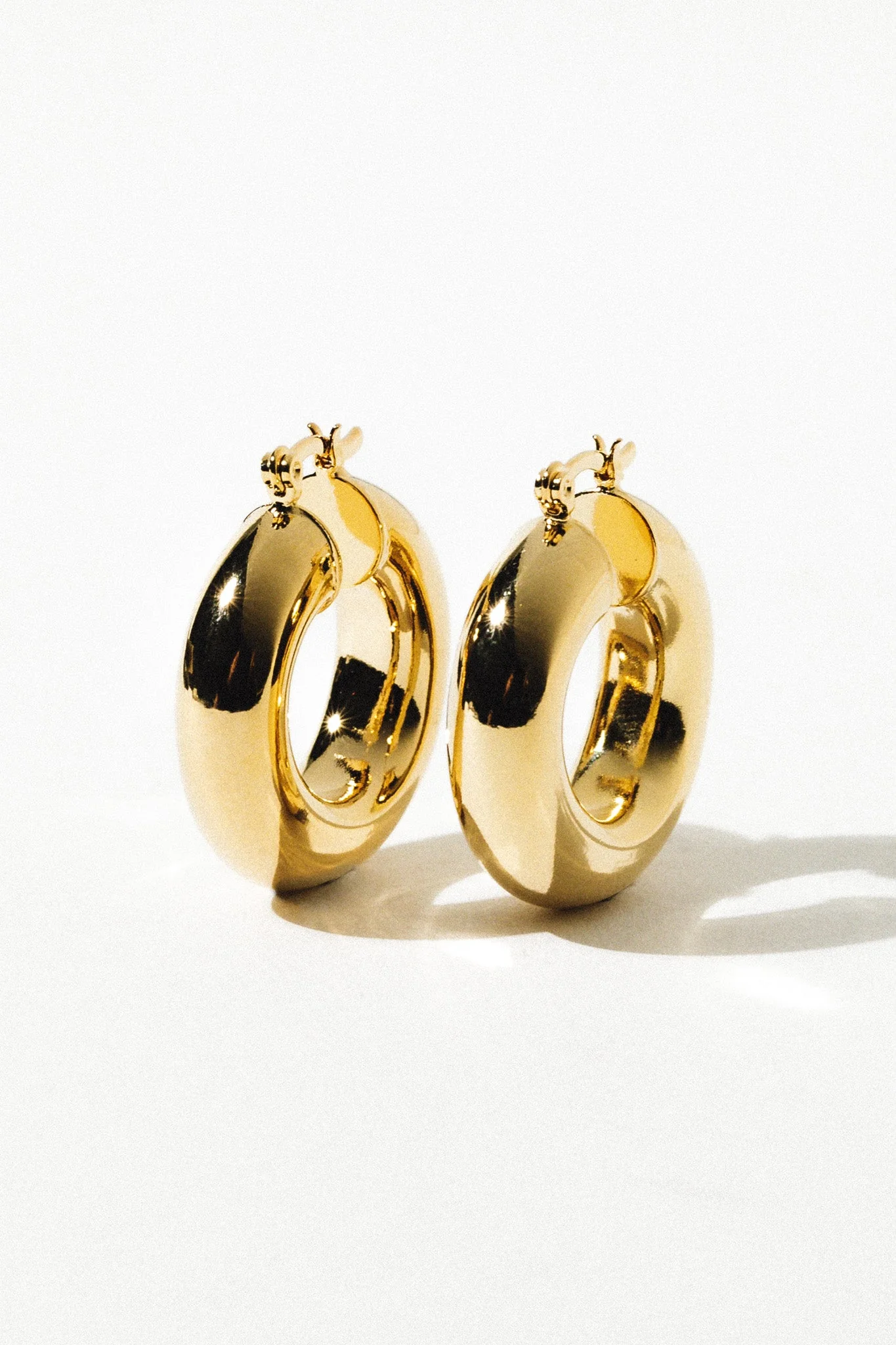 Elegant Golden Hoop Earrings
