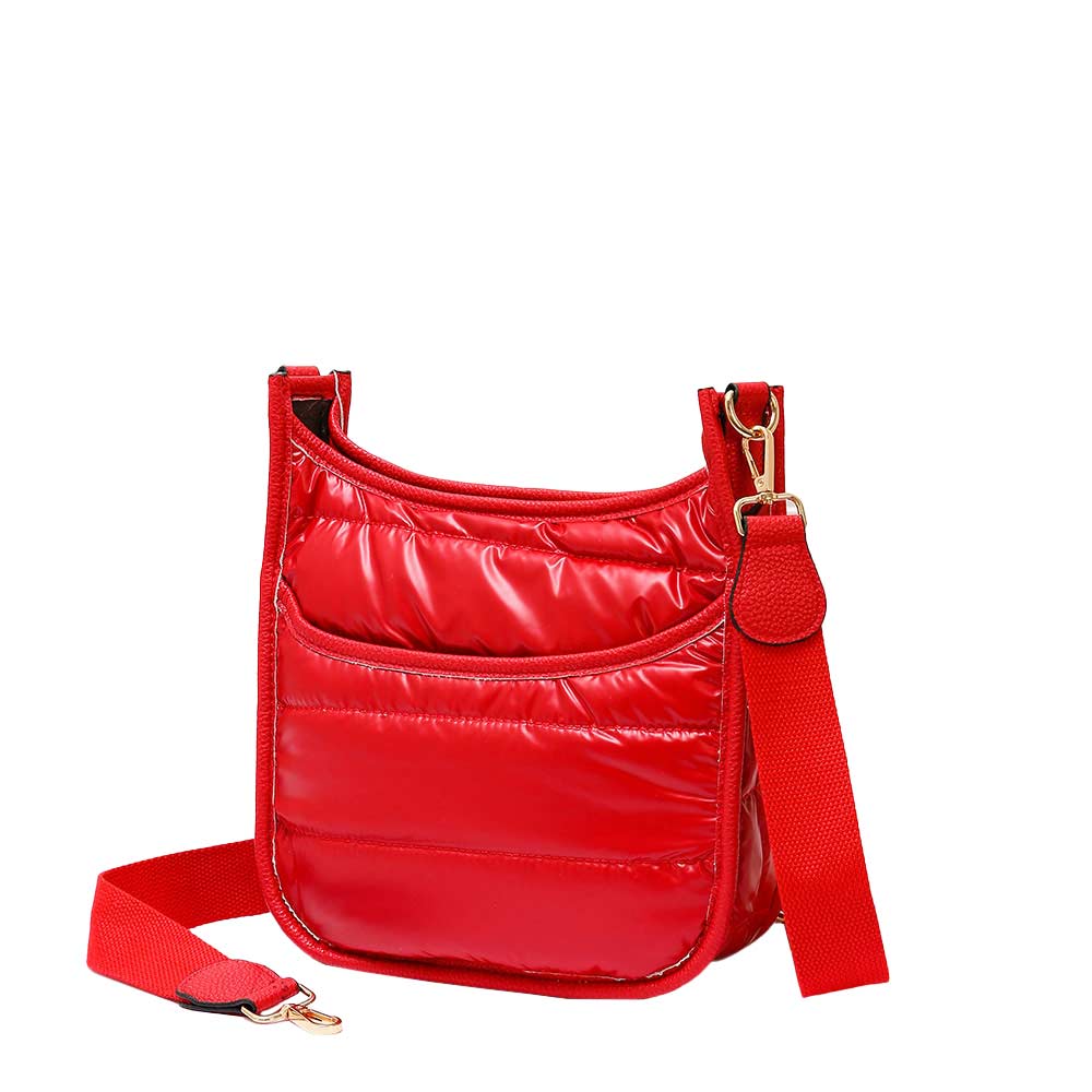 Elegant Black Nylon Shoulder Bag