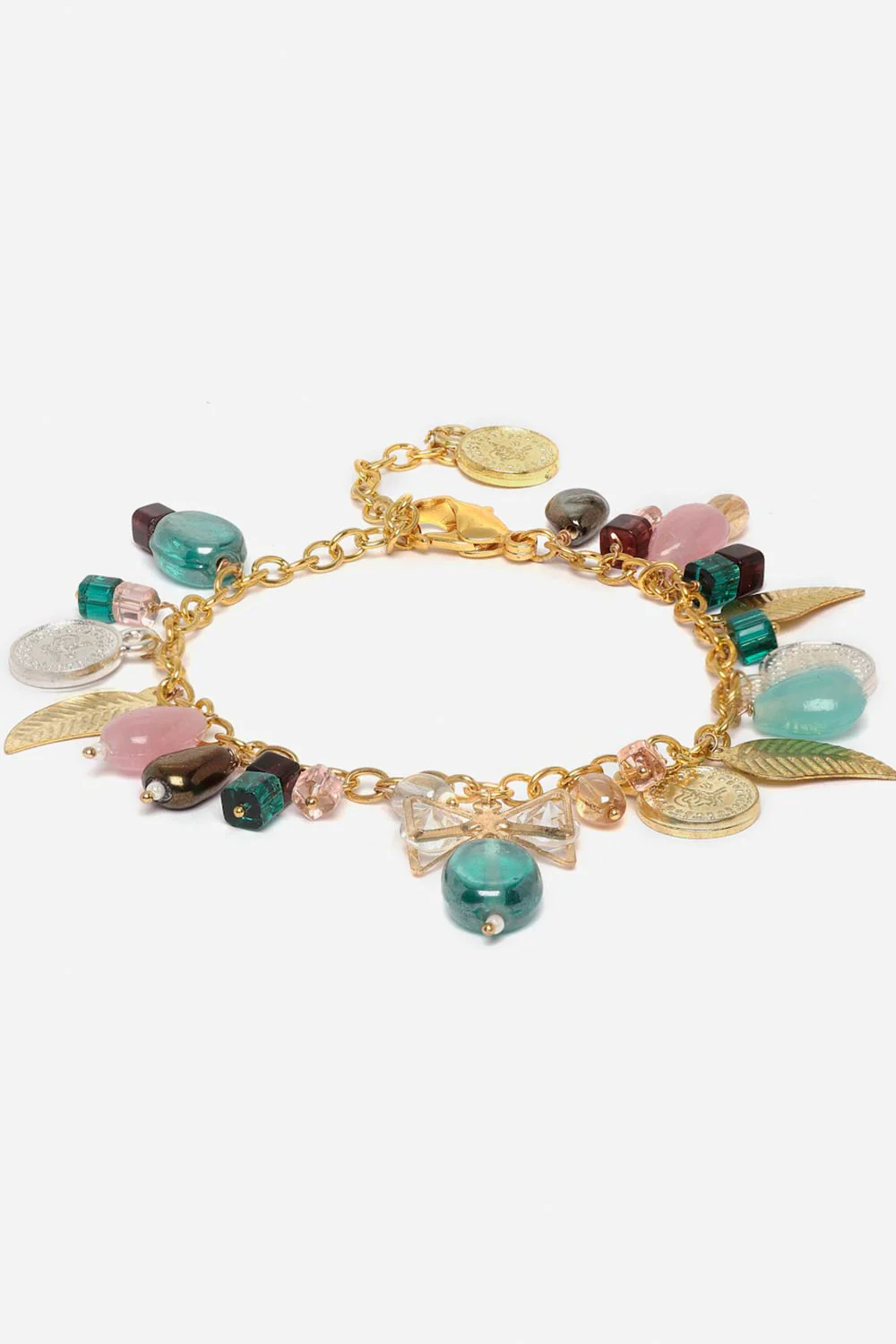 Elegant Beaded Charm Bracelet